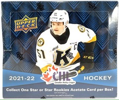 2021-22 Upper Deck CHL Hockey Hobby Box - PLEASE CONTACT RETAIL STORE FOR PRICING & AVAILABILITY